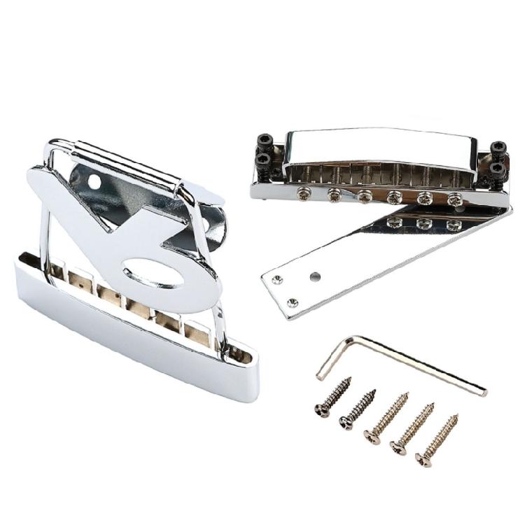 6 String Guitar Trapeze Tailpiece with Bridge Cover And Base Plate Electric Guitar Tailpiece Guitar Replacement Part