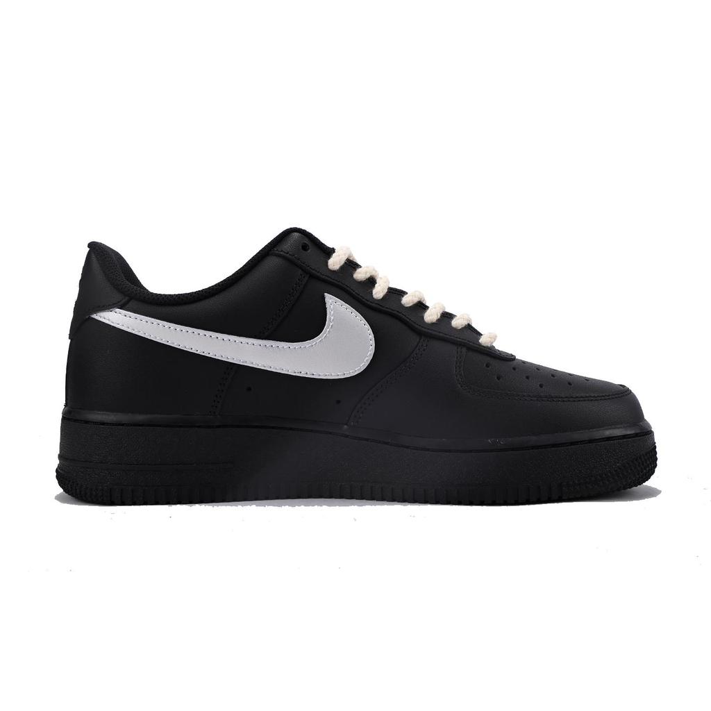 Nike Air Force 1 Coverage Slip Resistant Lightweight Low Top Skateboard Shoes Unisex Black CW2288-001(Team59-)