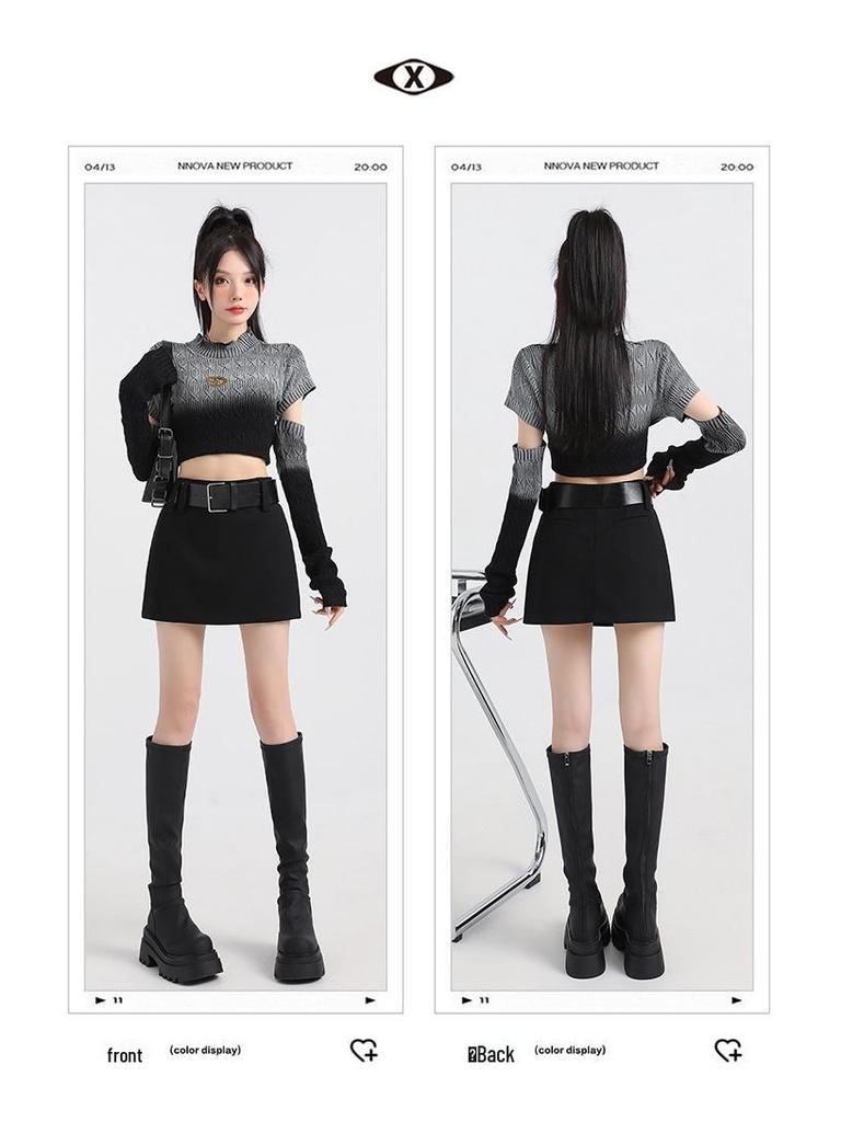 Korean Style Low Waist Slim Fit Midi Skirt for Women - 2024 Autumn Collection