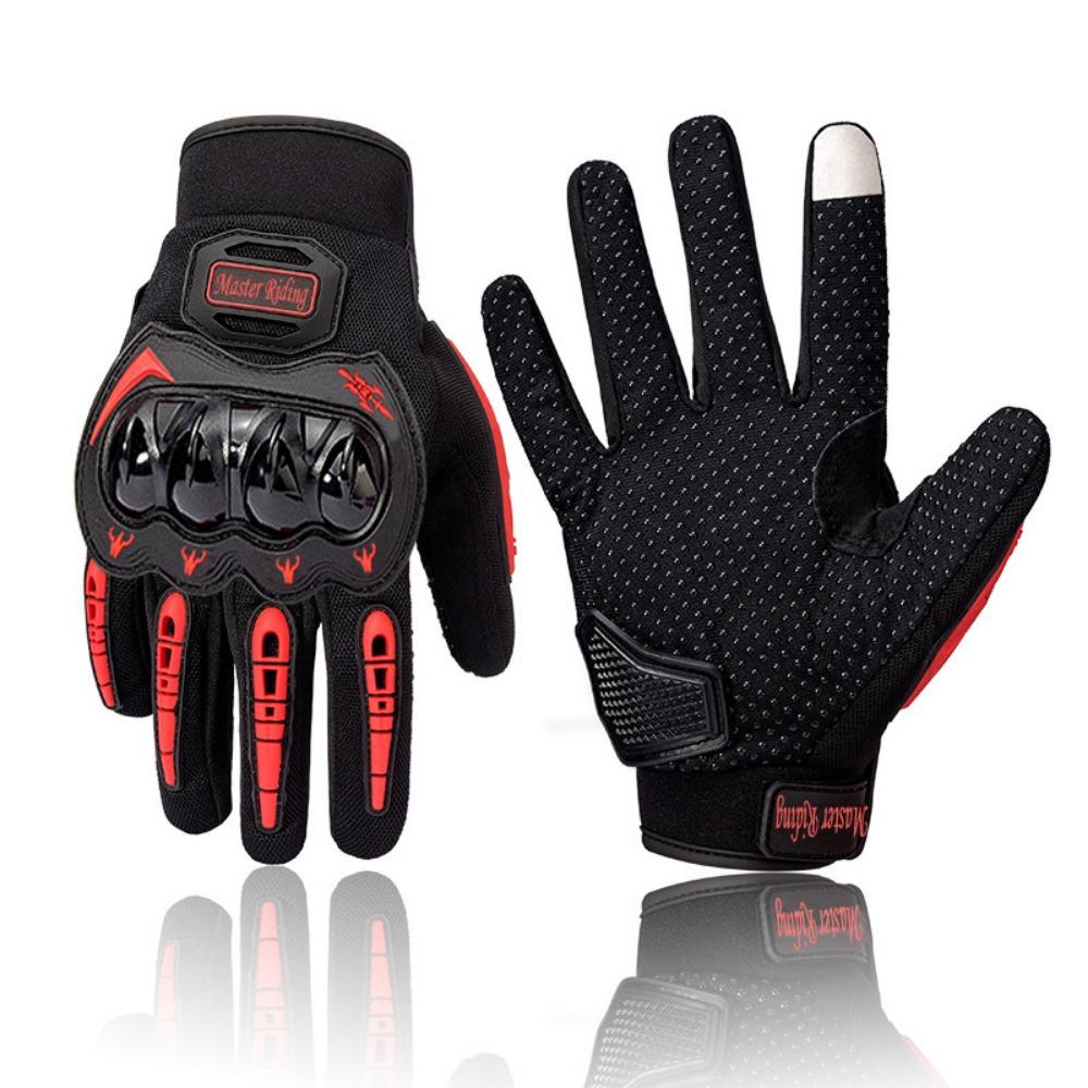 Mănuși sport de vară pentru exterior, pentru ciclism, cu ecran tactil, antiderapante și anti-cădere, mănuși moto locomotivă respirabile cu degete întregi, pentru bărbați și femei