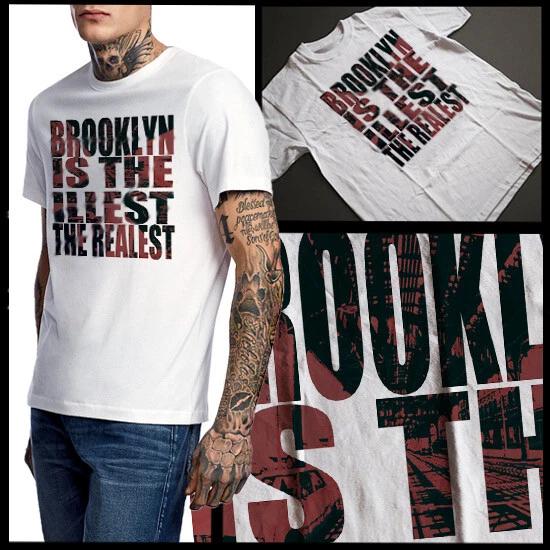 Brooklyn New York T-Shirt NYC Urban Boom Bap Hip Hop illest realest Cotton Tee XL