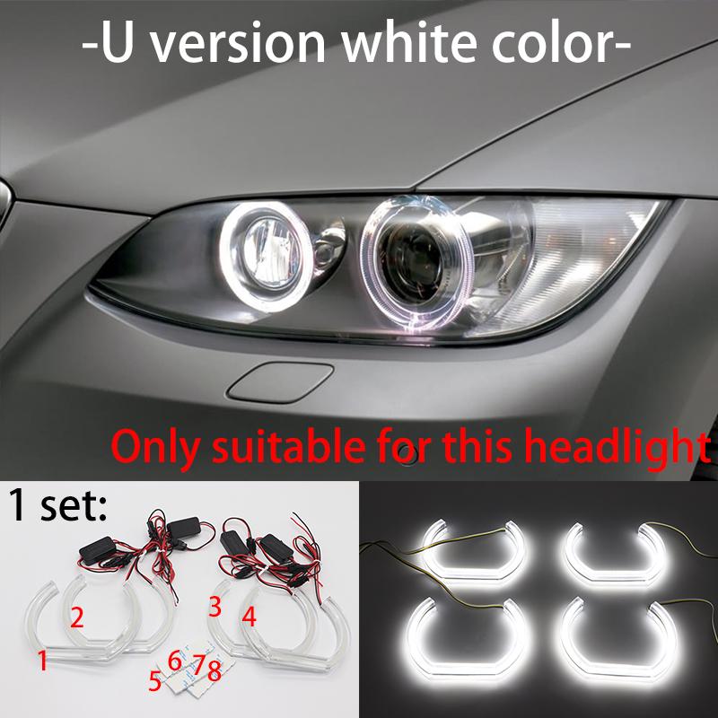 Excellent DTM Style Ultra Bright Led Angel Eyes DRL  Rings Retrofit Accessories for BMW 3 Series E90 E91 E92 E93 M3 2005-12