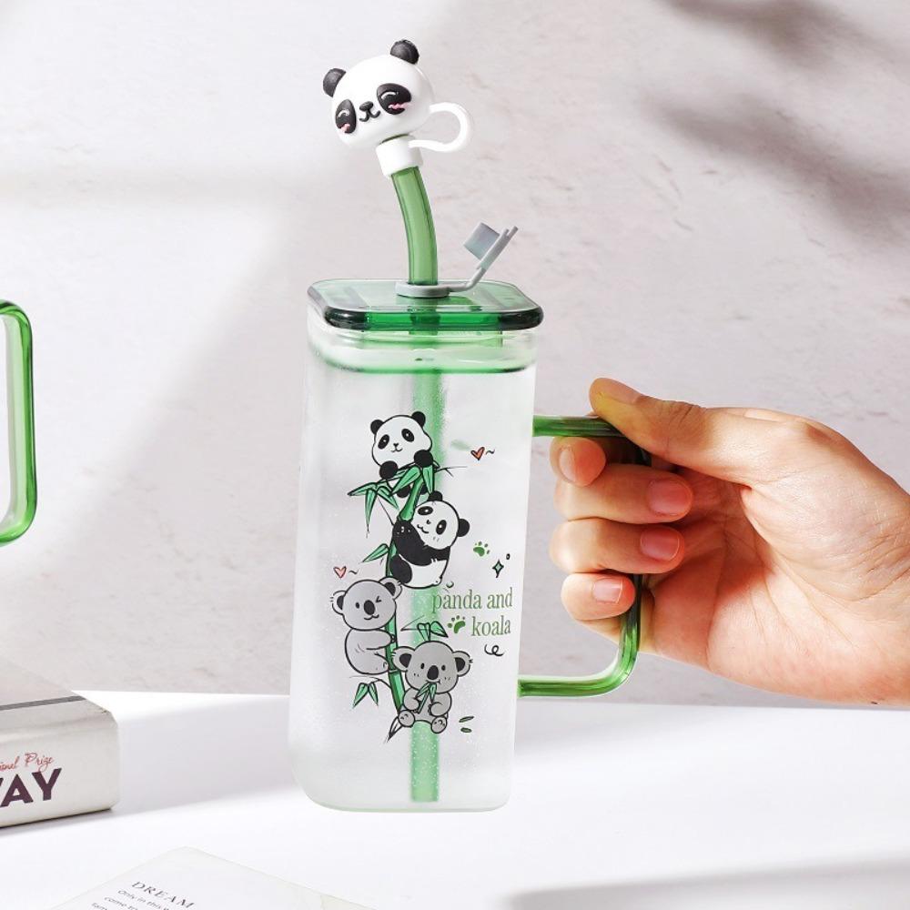 With Lid and Straw Coffee Cup Square Juice Glass Couple Gifts Mugs  Home Bar