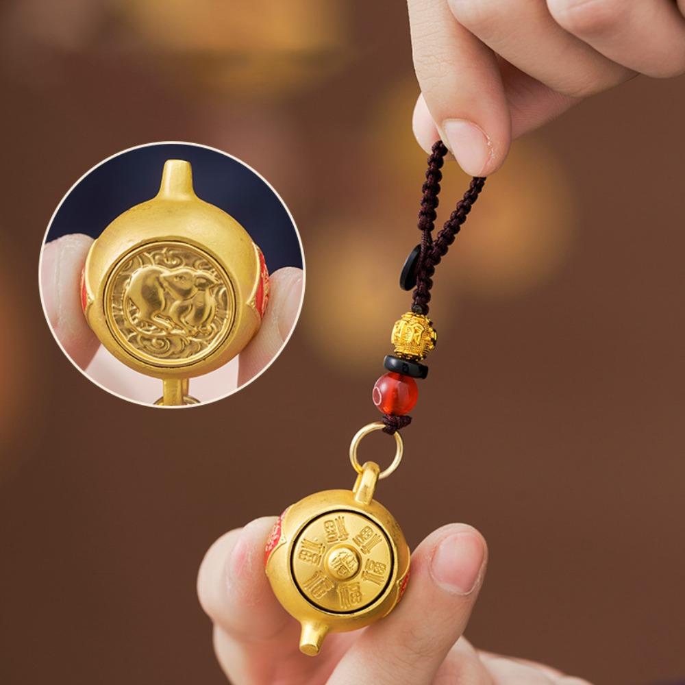 

Rotatable Lucky Pendant Animals Car Key Chain Creative Zodiac Keychain Lovely Gift