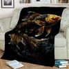 Naturalize Koi Carp Yin Yang Fish Blanket,Soft Throw Blanket for Home Bedroom Bed Sofa Picnic Travel Office Cover Blanket Kids