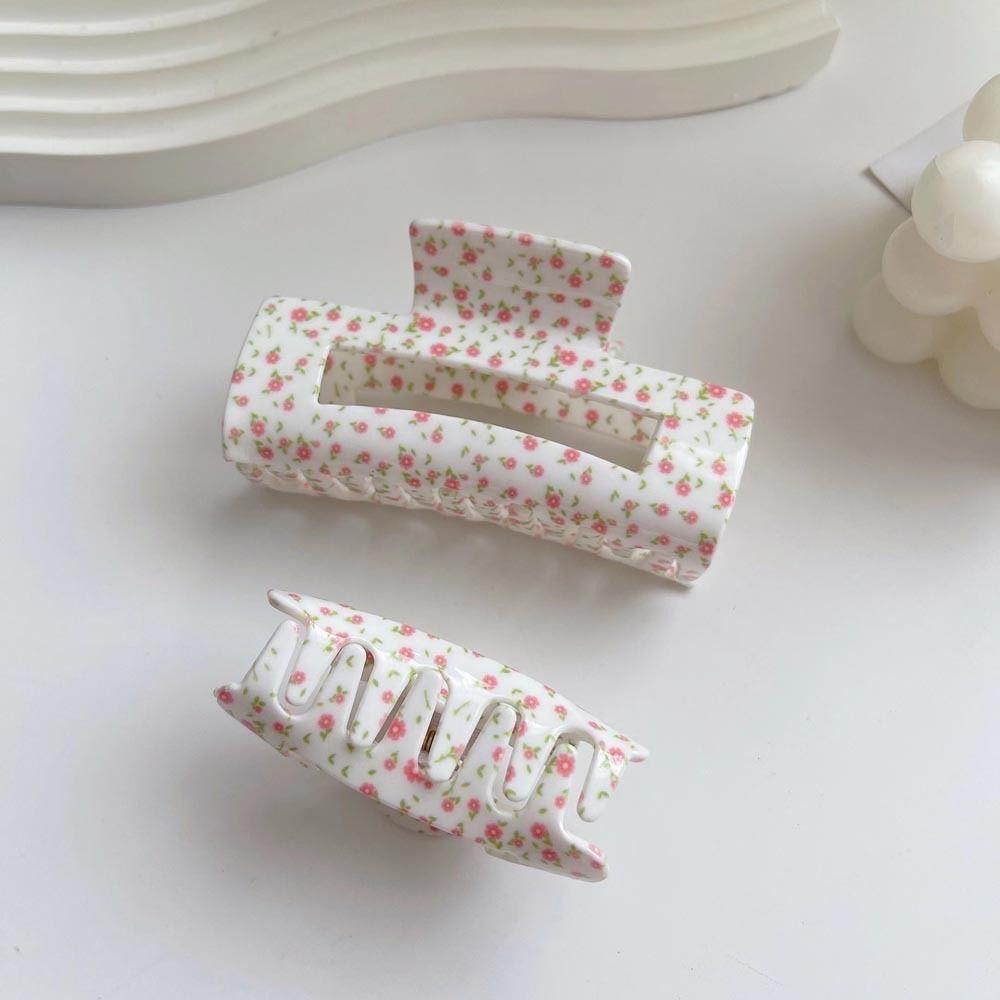 Headwear Small Hairpins Korean Shark Clips Geometric Hairgrips Women Hair Clips Flower Hair Claws