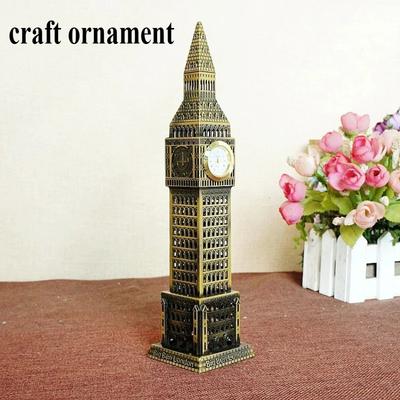 Landmark Building Big Ben Model Souvenir, Display Cabinet Wine Cabinet High-end Decoration, Retro Iron Ferris Wheel Decoration