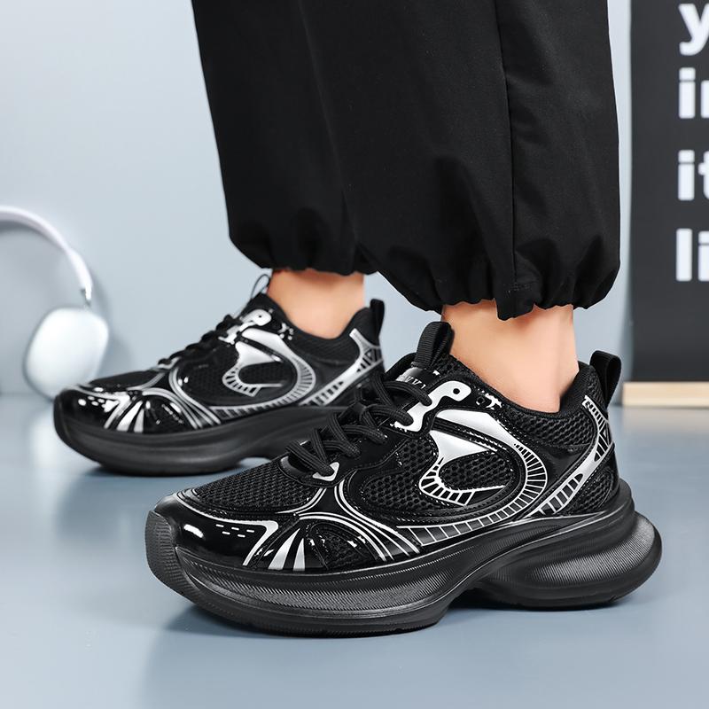 Yeni Moda Erkek Dört Mevsim Rahat Kalın Taban Ayakkabılar Öğrenciler Erkek Çocuklar Trend Yumuşak Taban Nefes Alabilen Günlük Koşu Spor Ayakkabıları