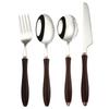 304 Stainless Steel Western Tableware Knife Fork Spoon Dessert Fork Spoon Solid Wood Handle Fork Spoon Steak Knife Restaurant
