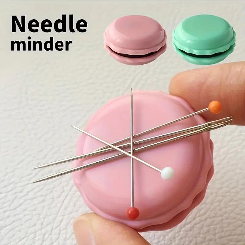 Macaron Color Cross Stitch Gadget Accessories Magnetic Needle Suction Box Needle Sharpener Small Box Storage Embroidery Needle Sewing Box