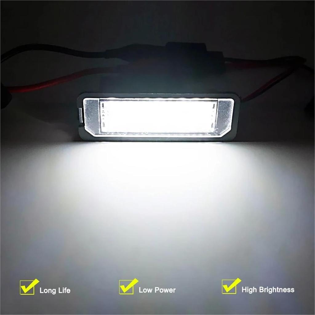 2pcs Set for Volkswagen LED License Plate Lights, Golf 4/5/6, Polo, Phaeton, GOLF, POLO, PHAETON