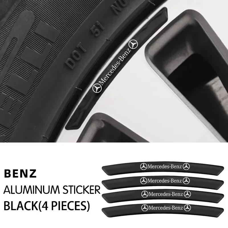 AABGT1 4Pcs Wheel Hub Stickers Wheel Rims Decoration Strips for MERCEDES BENZ W203 W204 W205 W206 W209 W210 W211 W212 W213 W176 W166