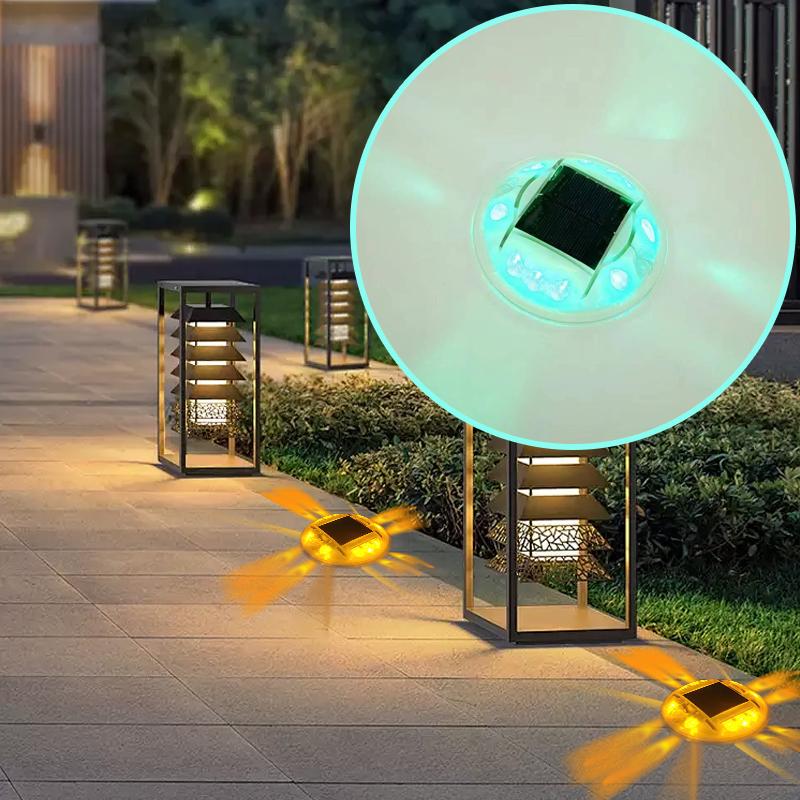 High Quality IP65 PC Reflective Warning Sign High Power LED Solar Road Stud Light 800m Visual Distance Multi-color for Garden