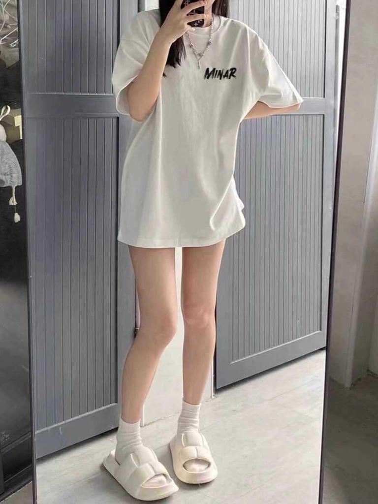 Unisex Oversized Retro Cotton T-Shirt - Mid-Length, Short Sleeve, Plus Size Summer Fashion
