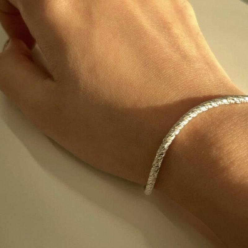 Evenesel Rope Silver Bracelet