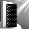 Polka Dots Art Fashion Desgin Soft Phone Case for Samsung Galaxy S26 S25 Edge S24 Ultra S23 Plus S22 S21 FE S20 Black Cover Back