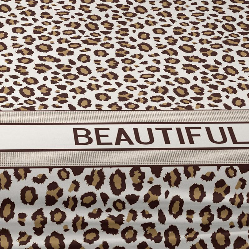 1 Simple Modern Printed Matte Fitted Sheet, Bedroom Printed Bed Cover, Bedding (Excluding Pillowcases)