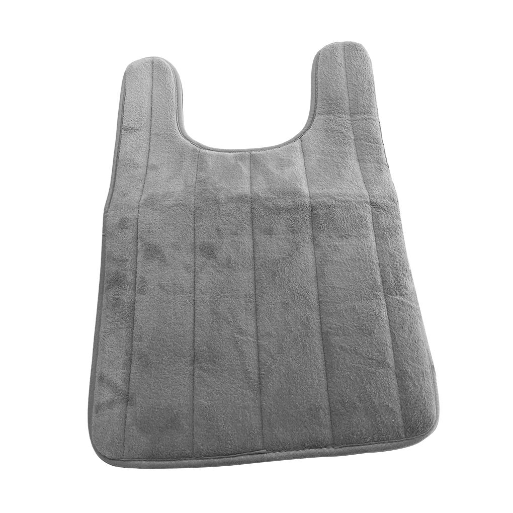 

U-образный коврик для унитаза, впитывающий воду, нескользящий, эластичный, приятный для кожи, коврик для ванной, коврик для ванны, защита для душа, для дома