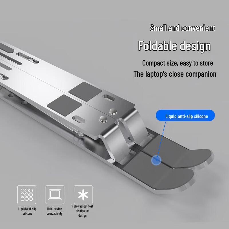 Jiuqiangu Aluminum Alloy Adjustable & Foldable Laptop Stand