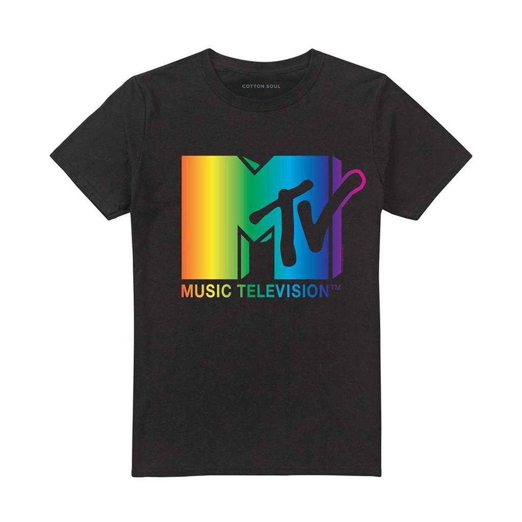 MTV Unisex Vuxen Regnbågslogotyp T-shirt