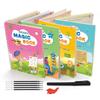 4 Stück Wiederverwendbares Magisches Übungsbuch Schreiben Rillen Arabisches Alphabet Wortblock Für Kinder Wort Kinderbuch Kalligraphische Übung Spielzeug