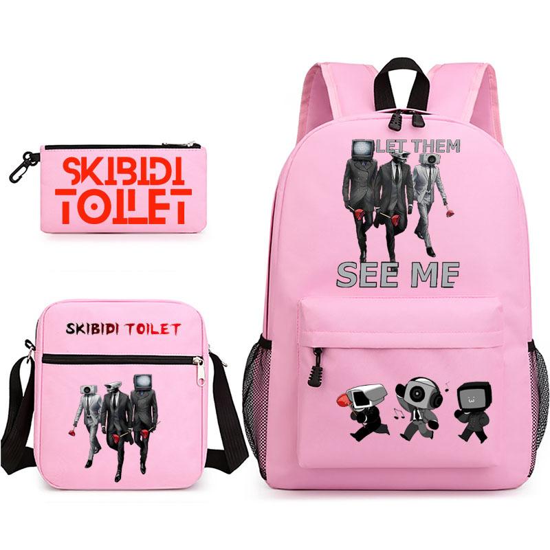 New toilet man spoof primary school backpack