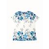 Women's Elegant Rose Print T-Shirt Crew Neck Top with Slight Stretch Fabric, Vibrant Floral All-Season Comfort Fit, Ladies T Shirts, Casual Wear