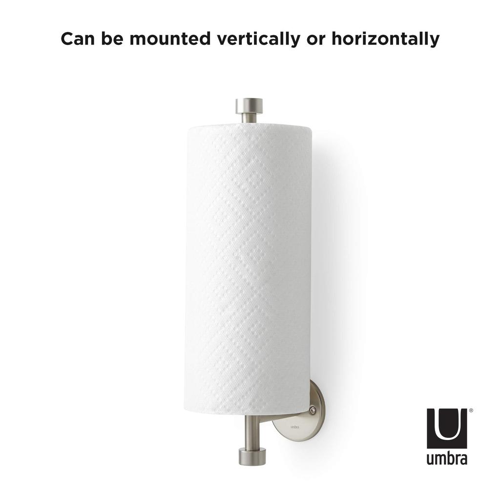Umbra CAPPA Kuchyňský papír W357 x D97 x Kuchyňský držák, Nikl, V70mm, Nástěnný,