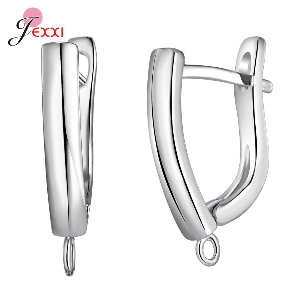 Marcatura Gioielli Fai da Te Argento 925 Componenti per Orecchini in Cristallo Chiusure Ganci Per Donne Accessori Fatti a Mano Economici