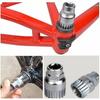 9PCS Bike Repair Tool Kit Crank Chain Cutter Extractor Freewheel Puller Crank Puller Spoke Wrench Complete Bike Maintenance Kits