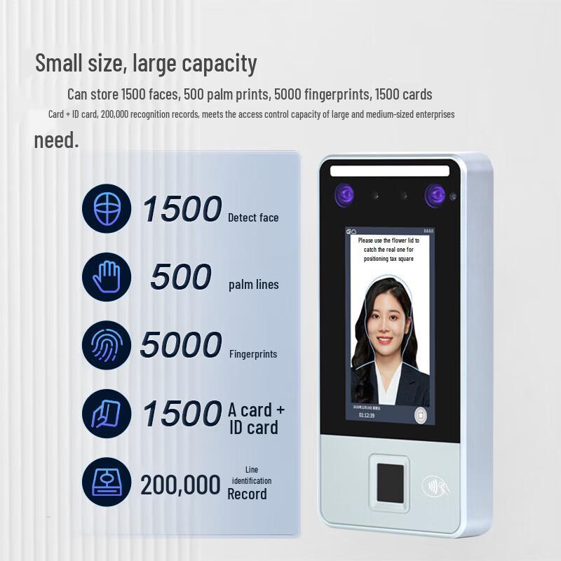 Realand Facial & Palm Vein Access Control System CN Plug (adapter Included)