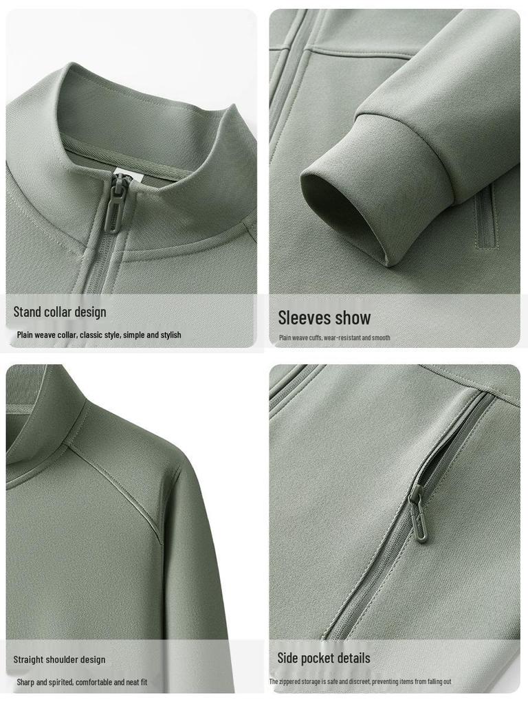 Custom Embroidered Stand Collar Hoodie Jacket: Business Workwear & Group Uniform with Logo Printing