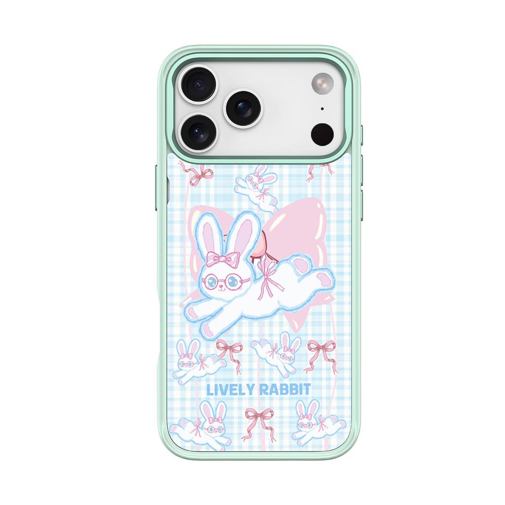 Applicable To Apple 17 Mobile Phone Case, Advanced Sense 16 Replaceable Back Plate 15promax Magnetic Mobile Phone Case, Bow Rabbit.