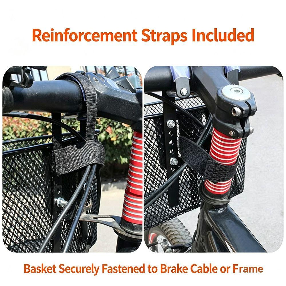 Cesto anteriore per bicicletta facile da installare Cesto posteriore in rete per bicicletta impermeabile