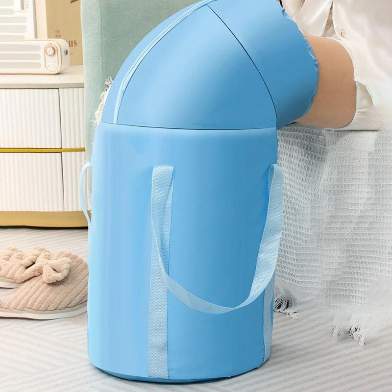 1 Stück tragbares, zusammenklappbares Fußbadbecken mit Griffen, ideal zum Einweichen der Füße auf Reisen, beim Camping und für Outdoor-Aktivitäten