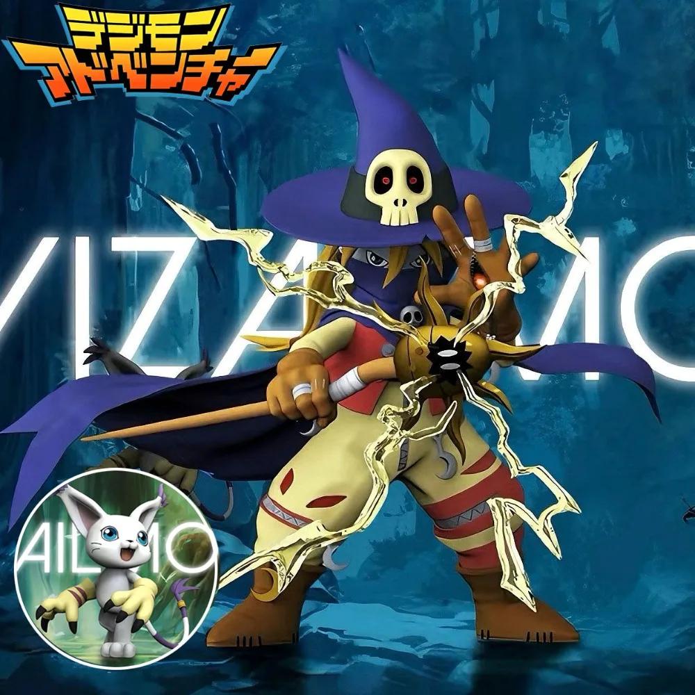 3.5-11.5cm Anime Digimon Adventure Figure Wizarmon And Tailmon Action Figure Pvc Statue Desktop Ornament Collectible Model Toys