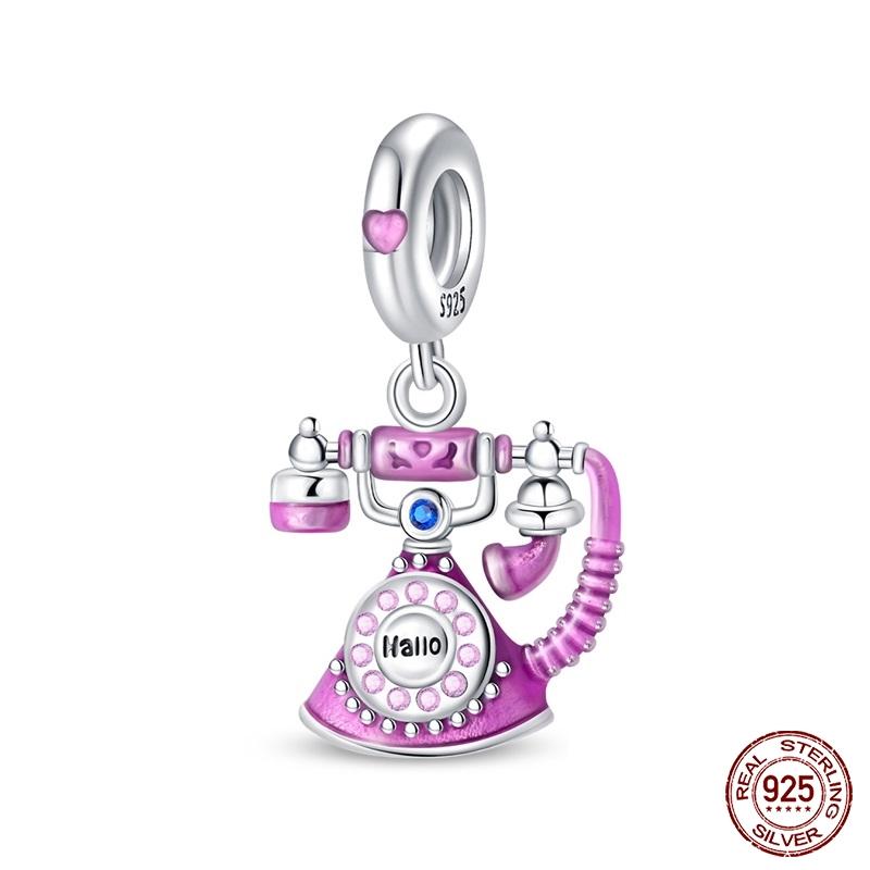 New Copper Cactus Flower Bird Bear Pony Bag Charms Beads Fit Charms Brand Original Bracelet Diy Fine Jewelry Gift