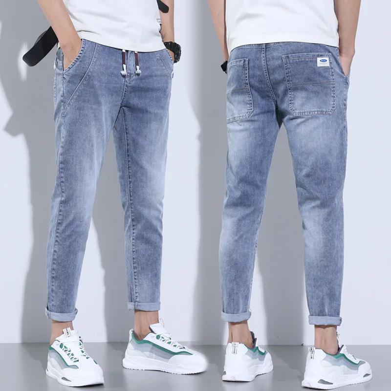 

Spring Summer Men s Jeans Casual Street Work Pants Men s Elastic Waist Jogger Jeans for Work Wear Clothing Denim Jeans XXXXXL