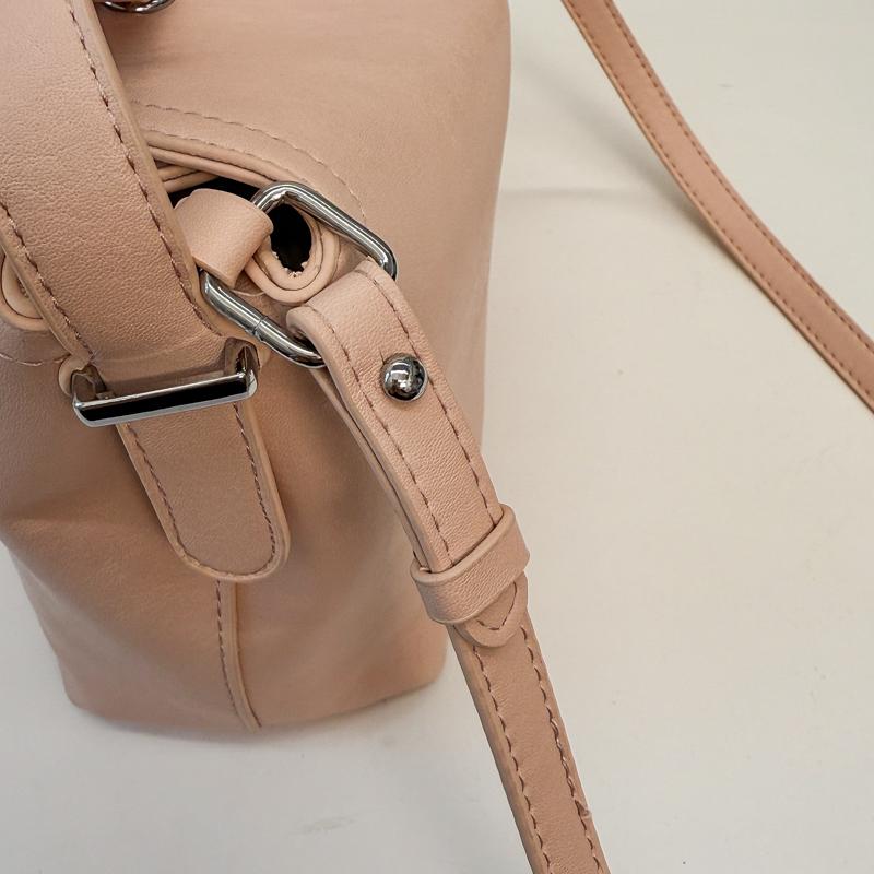 Faux Leather Shoulder Bag Solid Color Women Fashion Crossbody Bag