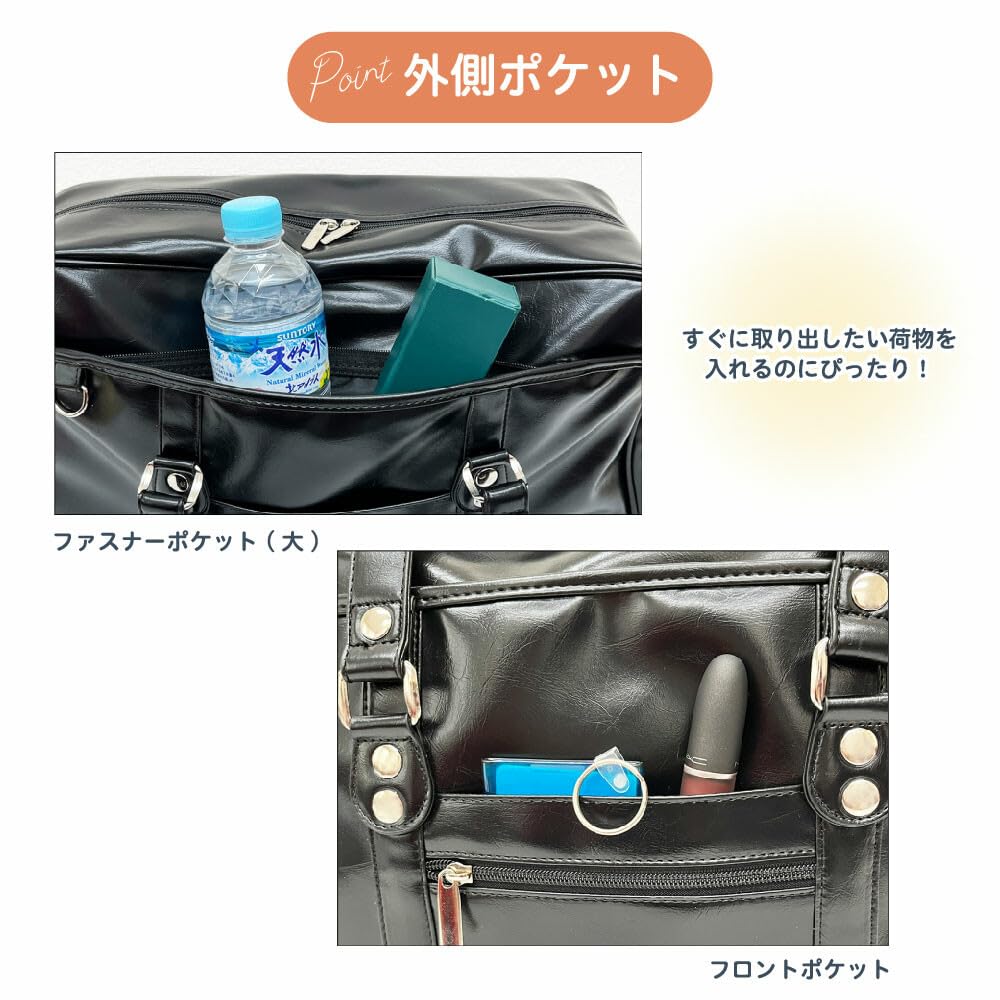 VASKA by moz School Bag for Women, Synthetic Leather, for Commuting, Students, and Entrance Ceremonies, Brown, by VASKA by moz