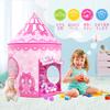 Stylish Kids' Tent with 3-in-1 Ball Pool, Indoor Play Set for Girls, 3-Piece Set with Princess Ball House, Tunnel, and Basket Net, Foldable,
