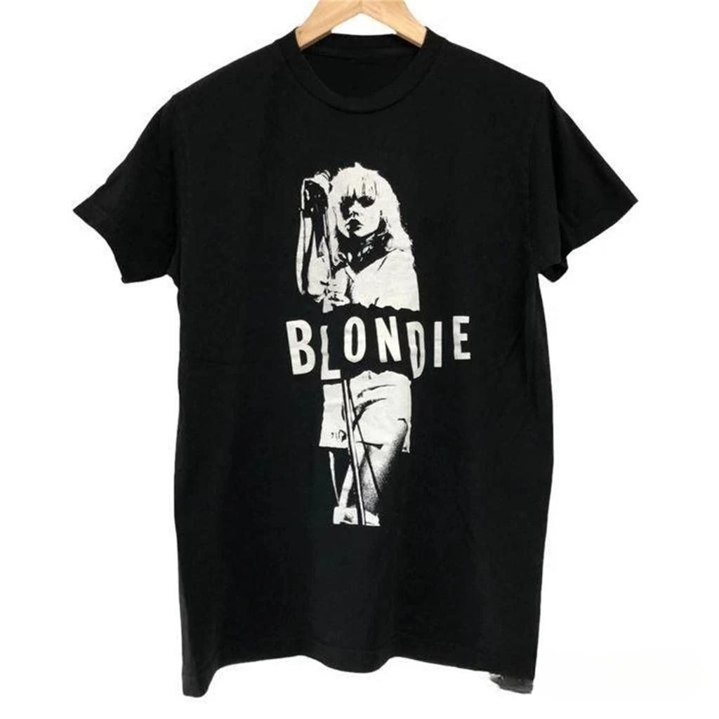 BLONDIE Rock Band T-shirt Unisex Regalo per Fan Unisex Classica Taglie Complete QT835 Magliette Top Unisex Cotone Manica Corta Streetwear