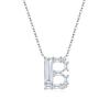 Fashion Luxury Letter Necklace Fade-resistant Moissanite Clavicle Chain Womens Daily Wear