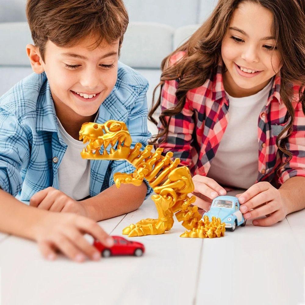 Crystal 3D Printed Tyrannosaurus Rex Big Mouth 3D Articulated Dinosaur Toys  Landscaping Decoration