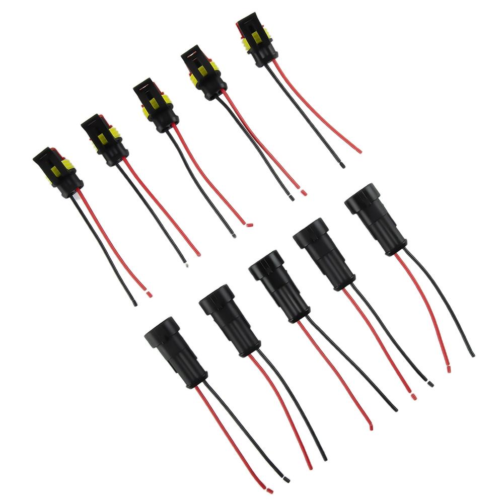 Versiegelter wasserdichter 2-Pin-Kabelverbinder für den Automobilbereich (5 Paare)