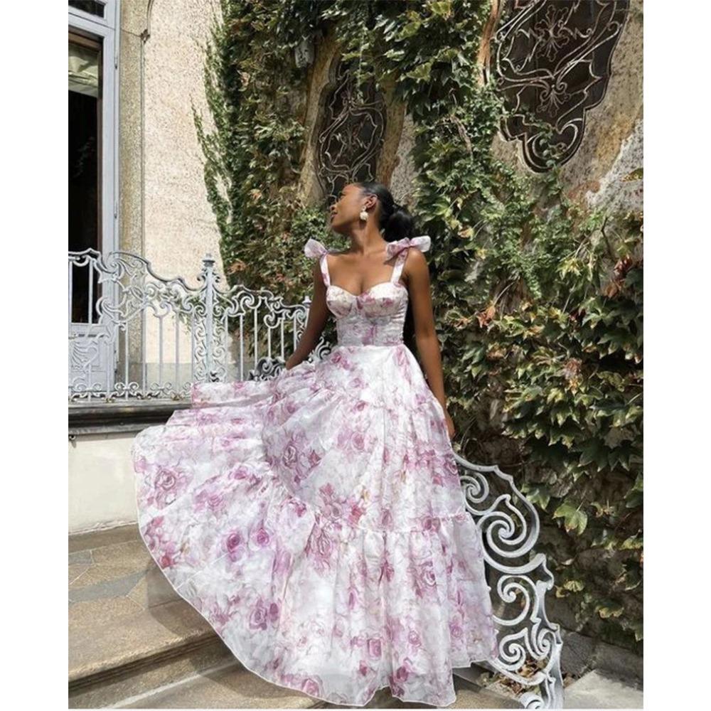 

= Spring and Summer Off-the-shoulder European and American Women s Clothing Fashion Organza Fairy Long Temperament Evening Dress Dress XXL бузковий
