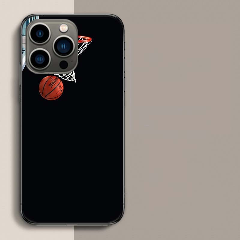 Basketball Phone Case For Iphone 17 Air 15 Pro 14 Plus 16 Pro Max 17E 16E 12 13 Mini 11 Cover Cute Fundas