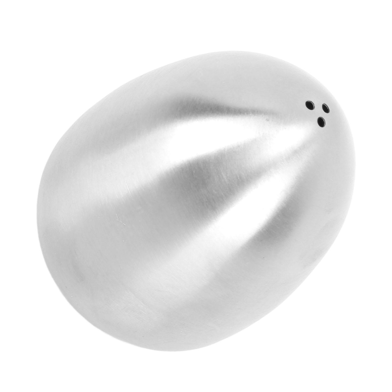 

Egg Shaped Spice Jar Multipurpose 3 Holes Lkage Proof Stainless Steel Salt Pepper Dispenser for Kitchen
