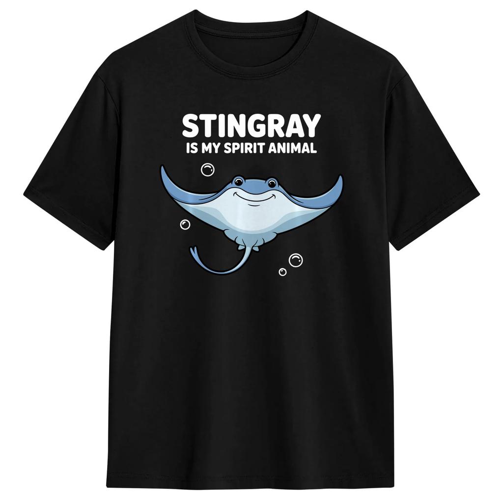 Ocean Hawaii Tattoo Stingray Aquarium Animal T Shirt Summer Cotton Tshirts For Unisex Design Tshirt Short Sleeve Funny Top Tees