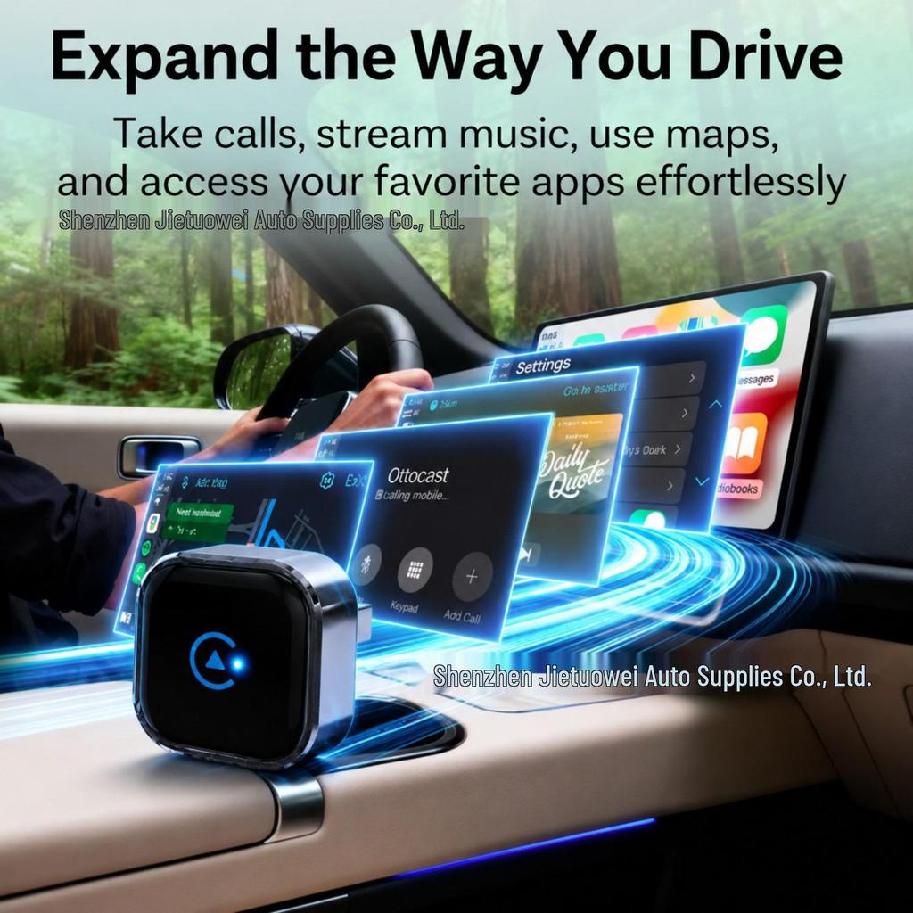 Dual-Mode Carplay & Android Auto Wireless Box Adapter